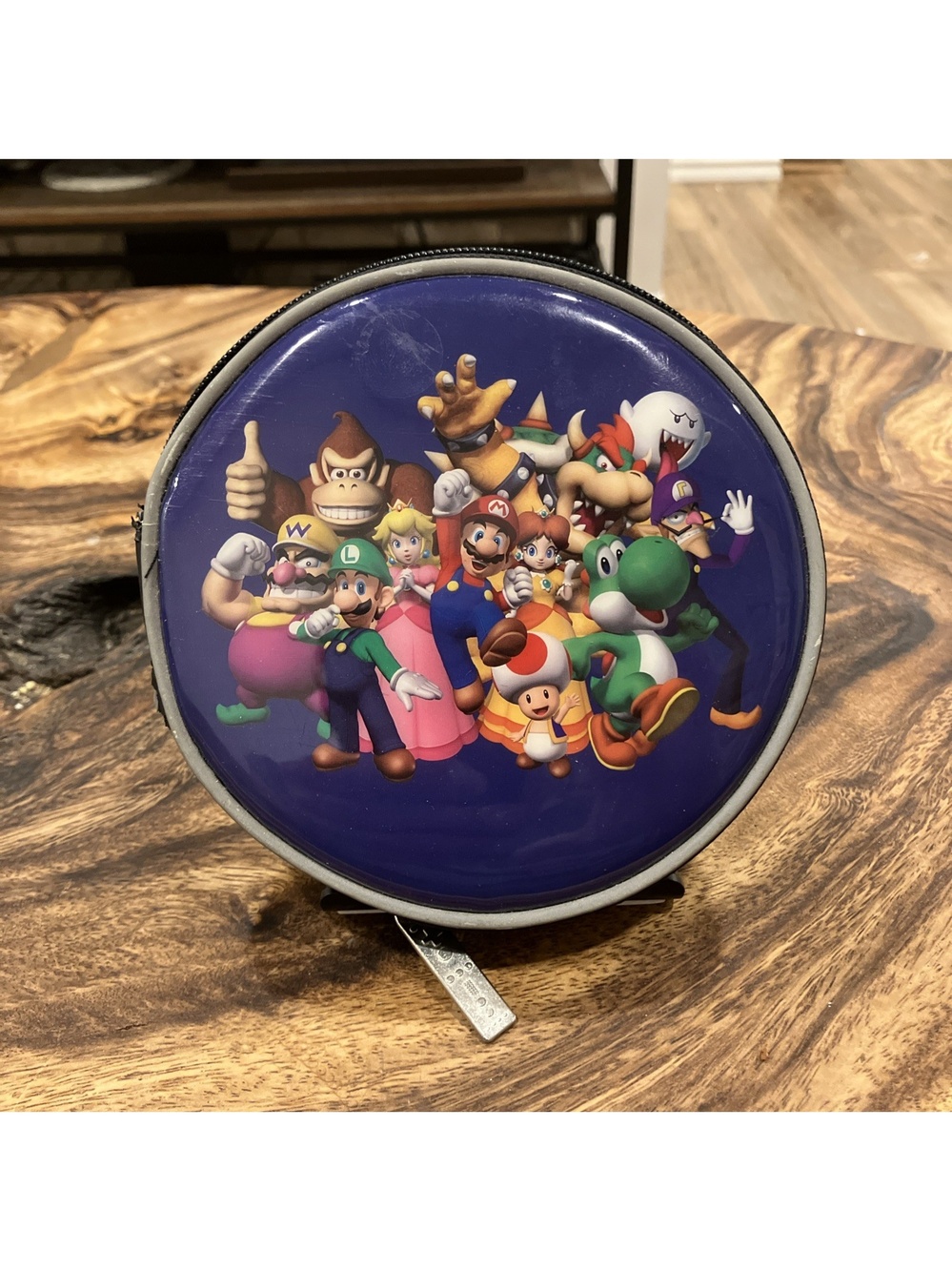 Nintendo Wii Disc Carrying Case Padded 6 Slot - Mario